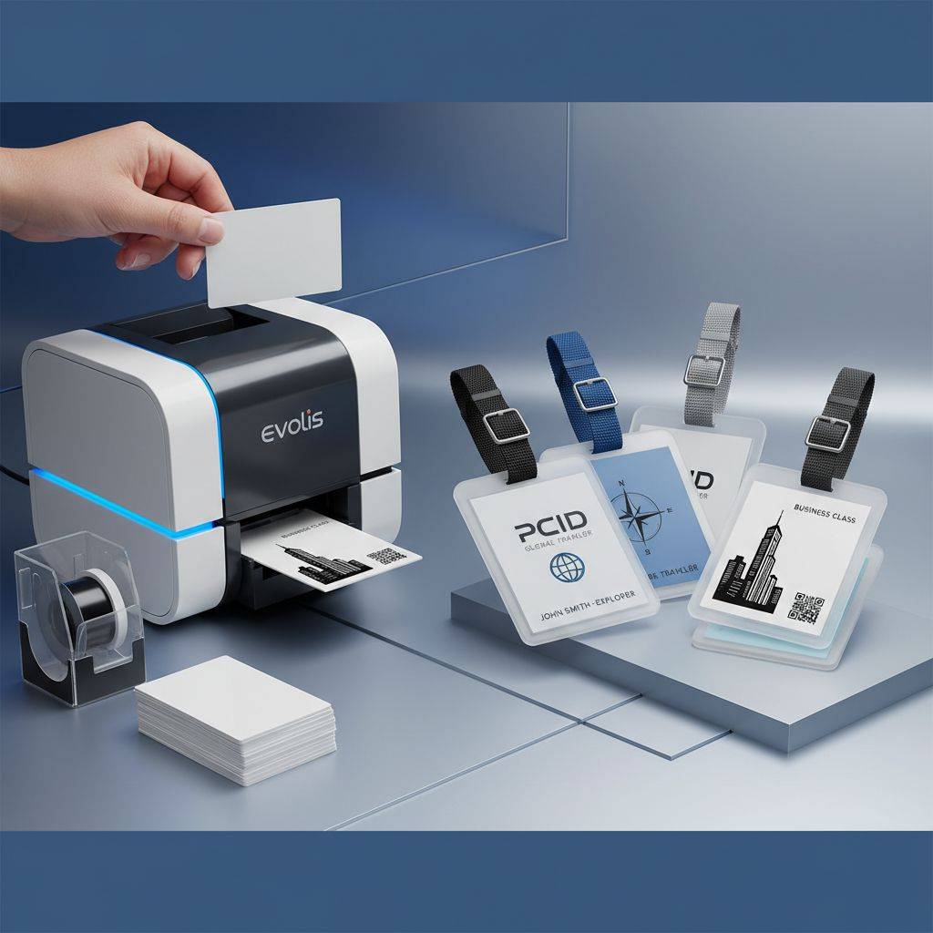 Card Printers and Supplies for In-House Luggage Tag Printing