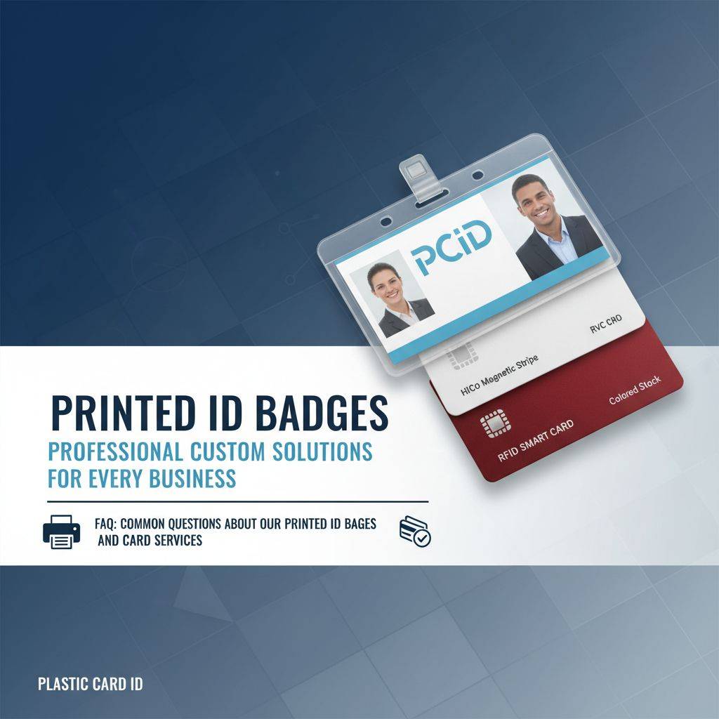FAQ: Common Questions About Our Printed ID Badges and Card Services